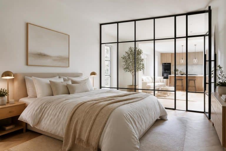 découvrez comment une chambre avec verrière intérieure apporte luminosité et élégance à votre espace, créant une ambiance chaleureuse et moderne.