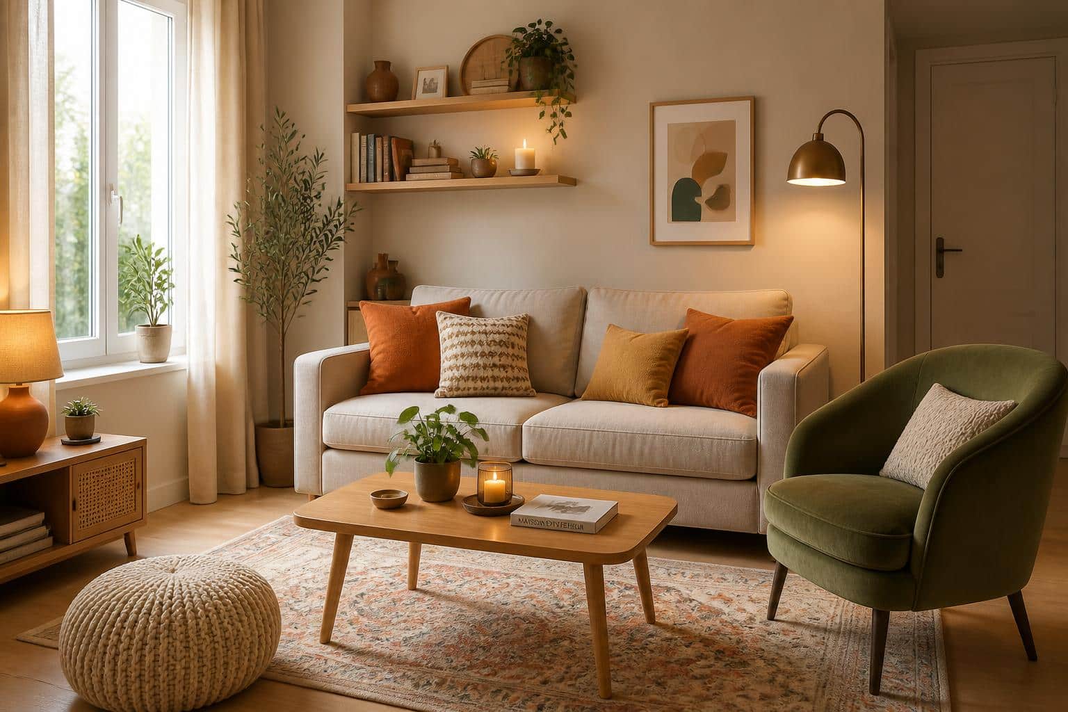 Astuces pour un petit salon cosy et bien agencé