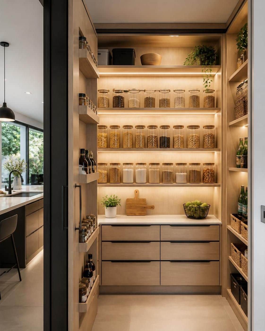 apprenez à concevoir un garde-manger moderne alliant fonctionnalité et design pour optimiser votre espace de rangement et embellir votre cuisine.