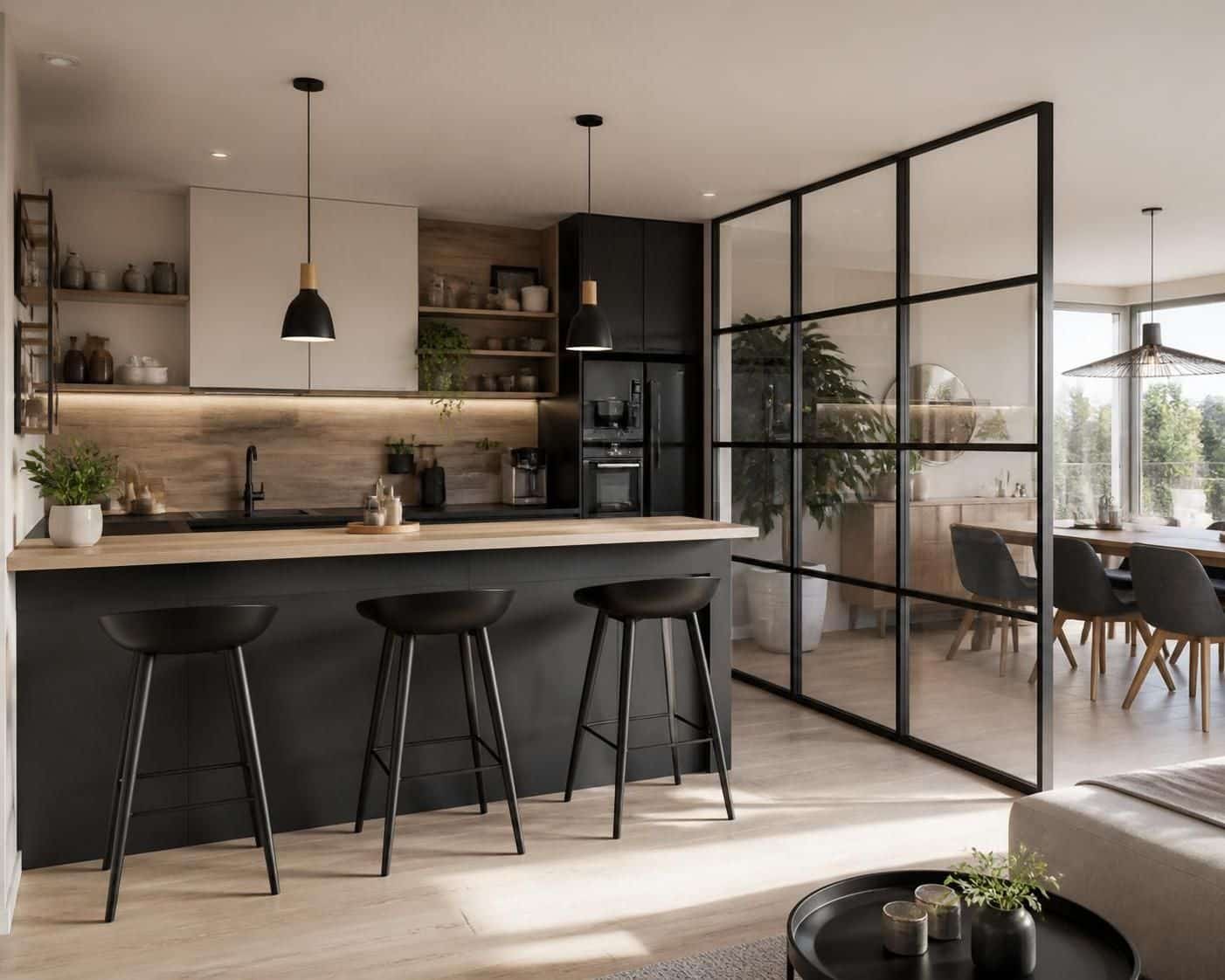 découvrez comment aménager une cuisine semi-ouverte facilement et sans gros travaux pour un espace convivial et moderne.