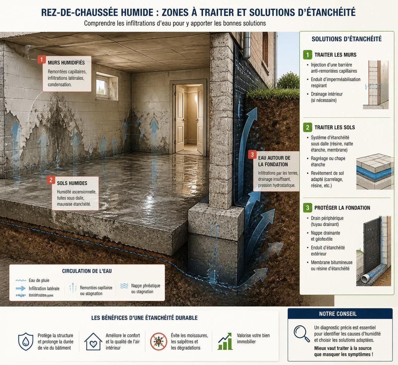 découvrez quel type de sol choisir pour un rez-de-chaussée humide afin d'assurer durabilité et confort tout en évitant les problèmes d'humidité.