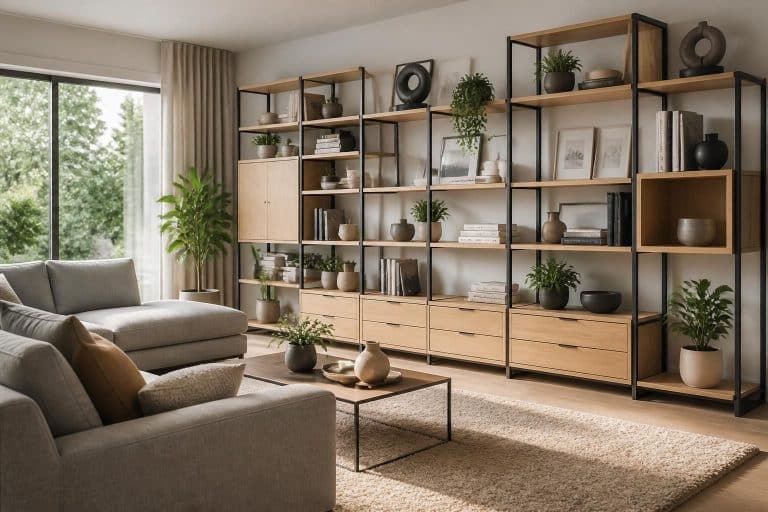 découvrez nos rayonnages modulaires élégants et pratiques pour organiser votre salon avec style et optimiser l'espace selon vos besoins.