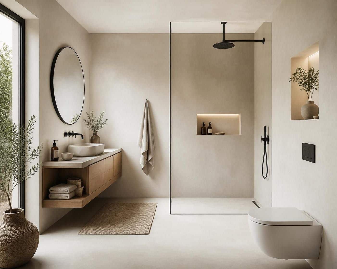 découvrez des enduits compatibles pour créer une salle de bain sans carrelage, alliant style et résistance à l'humidité pour un espace moderne et facile d'entretien.