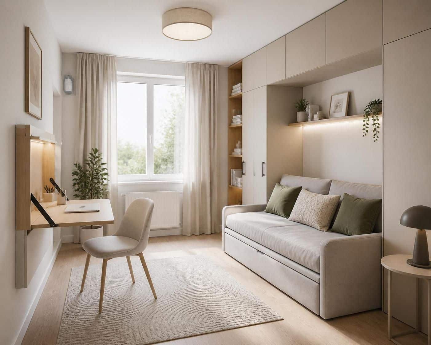 découvrez comment optimiser votre espace en combinant une chambre d’amis et un bureau fonctionnel pour un intérieur pratique et confortable.