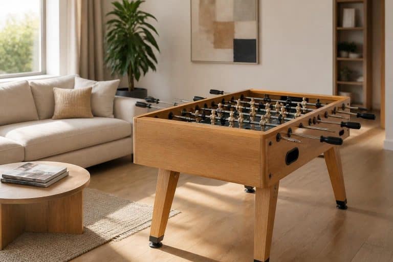 aménagez un coin baby-foot dans votre salon pour des moments de détente et de convivialité en famille ou entre amis.