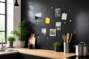découvrez comment la peinture magnétique transforme votre cuisine en un espace pratique et ludique, idéal pour afficher notes, recettes et photos facilement.