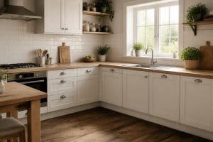 découvrez la cuisine shaker, mêlant élégance et fonctionnalité grâce à ses lignes épurées et son charme intemporel. idéale pour un intérieur chaleureux et accueillant.