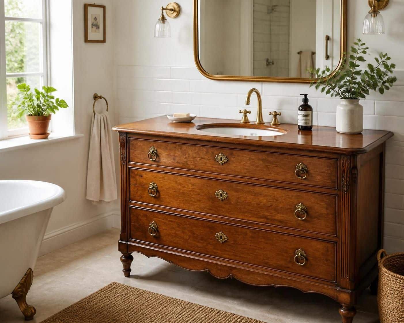apprenez à transformer une vieille commode en un meuble vasque unique et écologique grâce à notre guide de recyclage facile et créatif.
