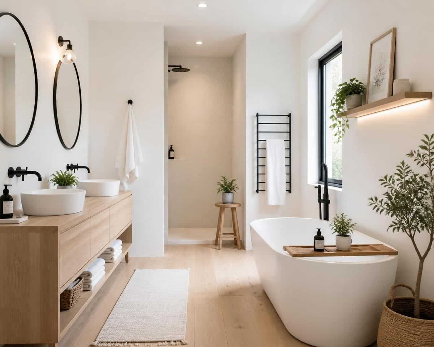 découvrez des idées et inspirations pour aménager une salle de bain blanche et bois, alliant élégance, naturel et modernité pour un espace zen et chaleureux.