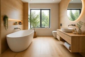 découvrez notre sélection de salles de bain imitation bois alliant élégance naturelle et résistance, pour un espace chaleureux et moderne.