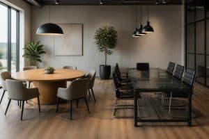 découvrez comment choisir entre une table ronde ou rectangulaire pour votre espace, en fonction de vos besoins et de votre style.